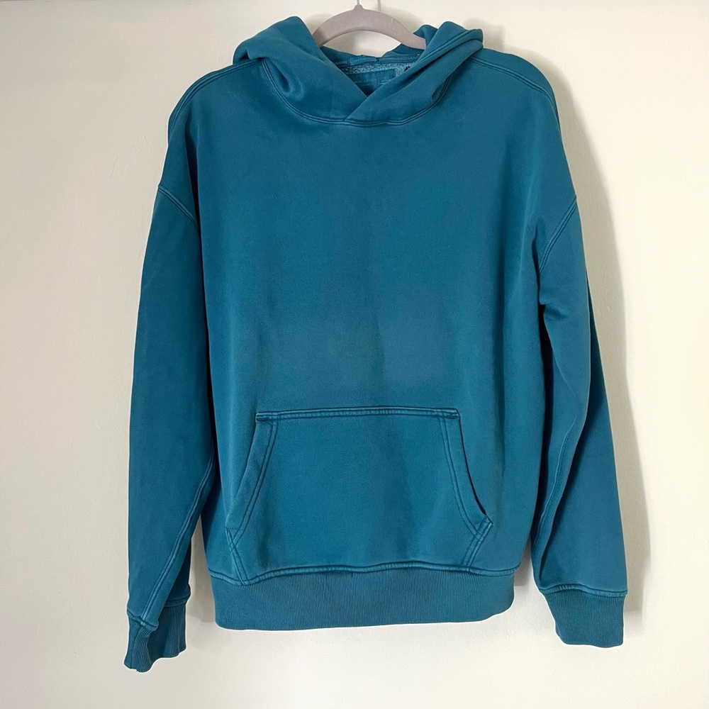 NWT Oversized Soft Essentials Teal Hoodie Sweatshirt
